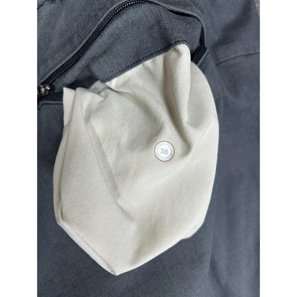 Lululemon Shadow Lite Pant Mens 38x30 Gray Oxford Trouser Stretch Chino